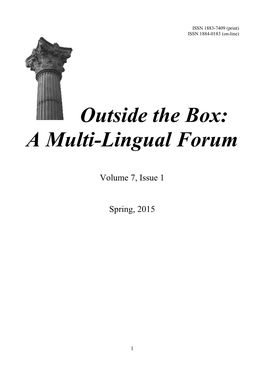 A Multi-Lingual Forum