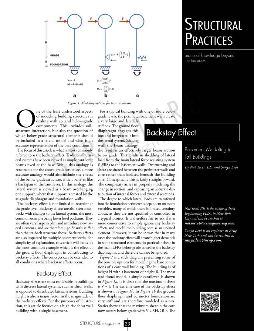 Backstay Effect Be Included in a Lateral Model and What Is an the Lateral System