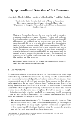 Symptoms-Based Detection of Bot Processes