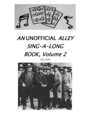 SING-A-LONG BOOK, Volume 2 (July, 2009)