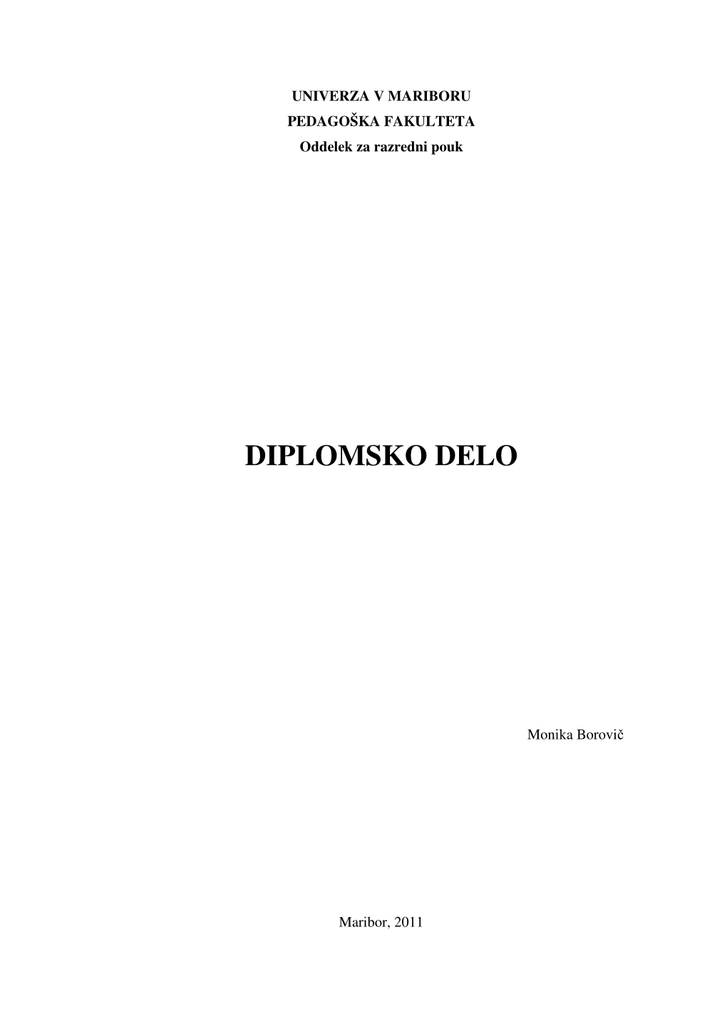 Diplomsko Delo