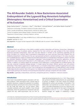 A New Bacteriome-Associated Endosymbiont of the Lygaeoid Bug Henestaris Halophilus (Heteroptera: Henestarinae) and a Critical Examination of Its Evolution