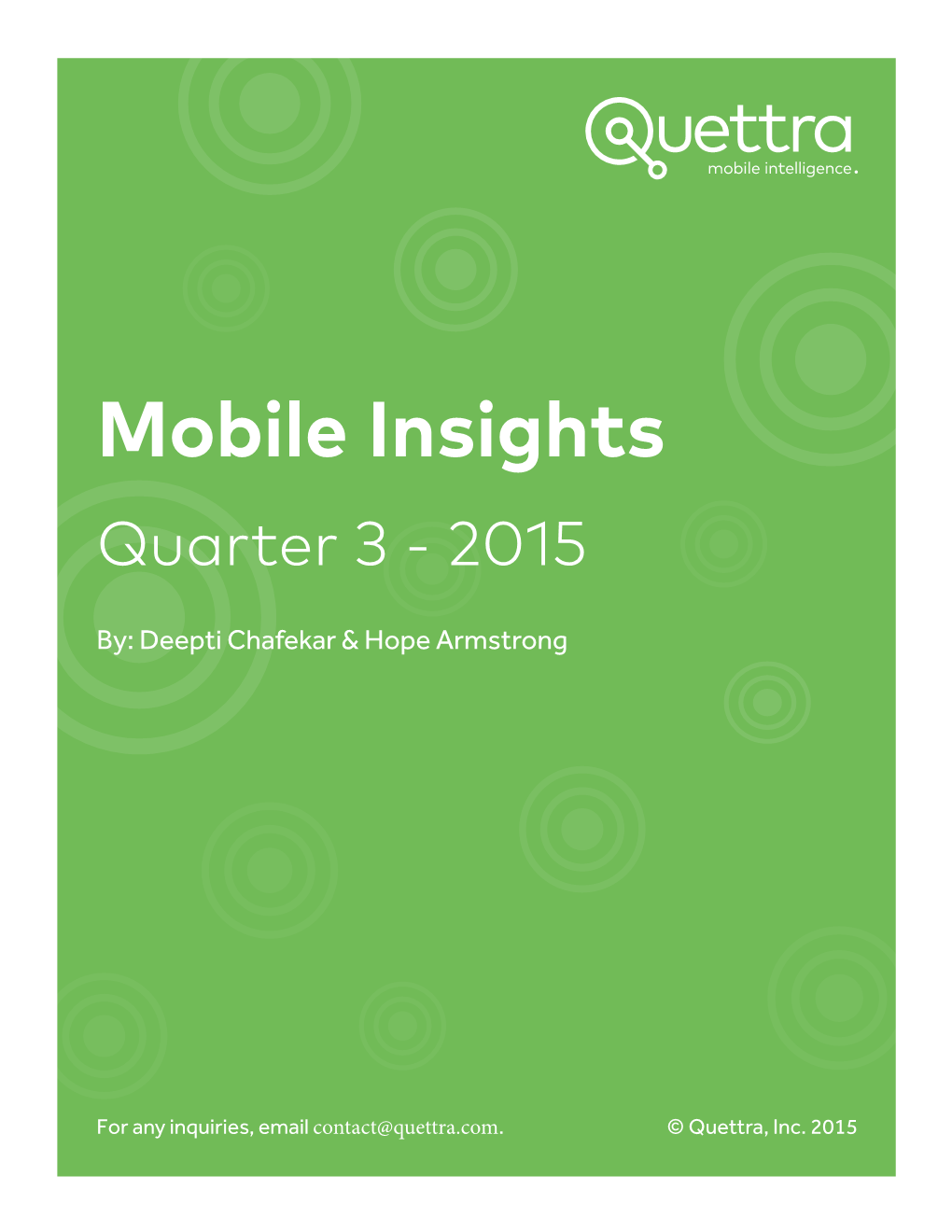 Mobile Insights Quarter 3 - 2015