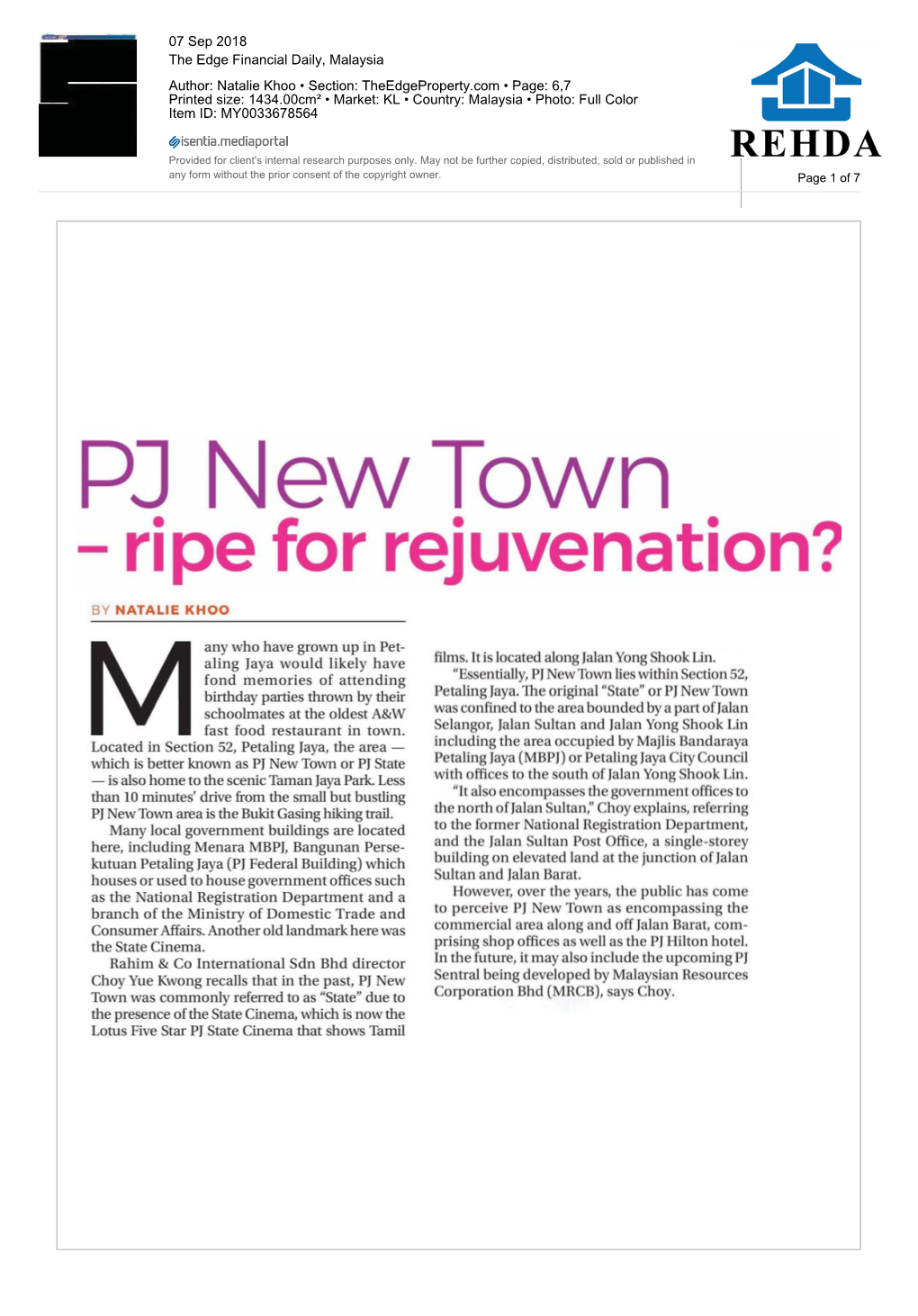 PJ New Town – Ripe for Rejuvenation?