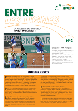 La Gazette Du Tournoi Mardi 10 Mai 2011