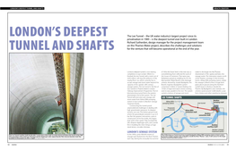 London's Deepest Tunnel and Shafts