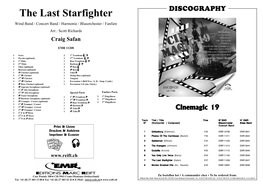 EMR 11208 the Last Starfighter Score