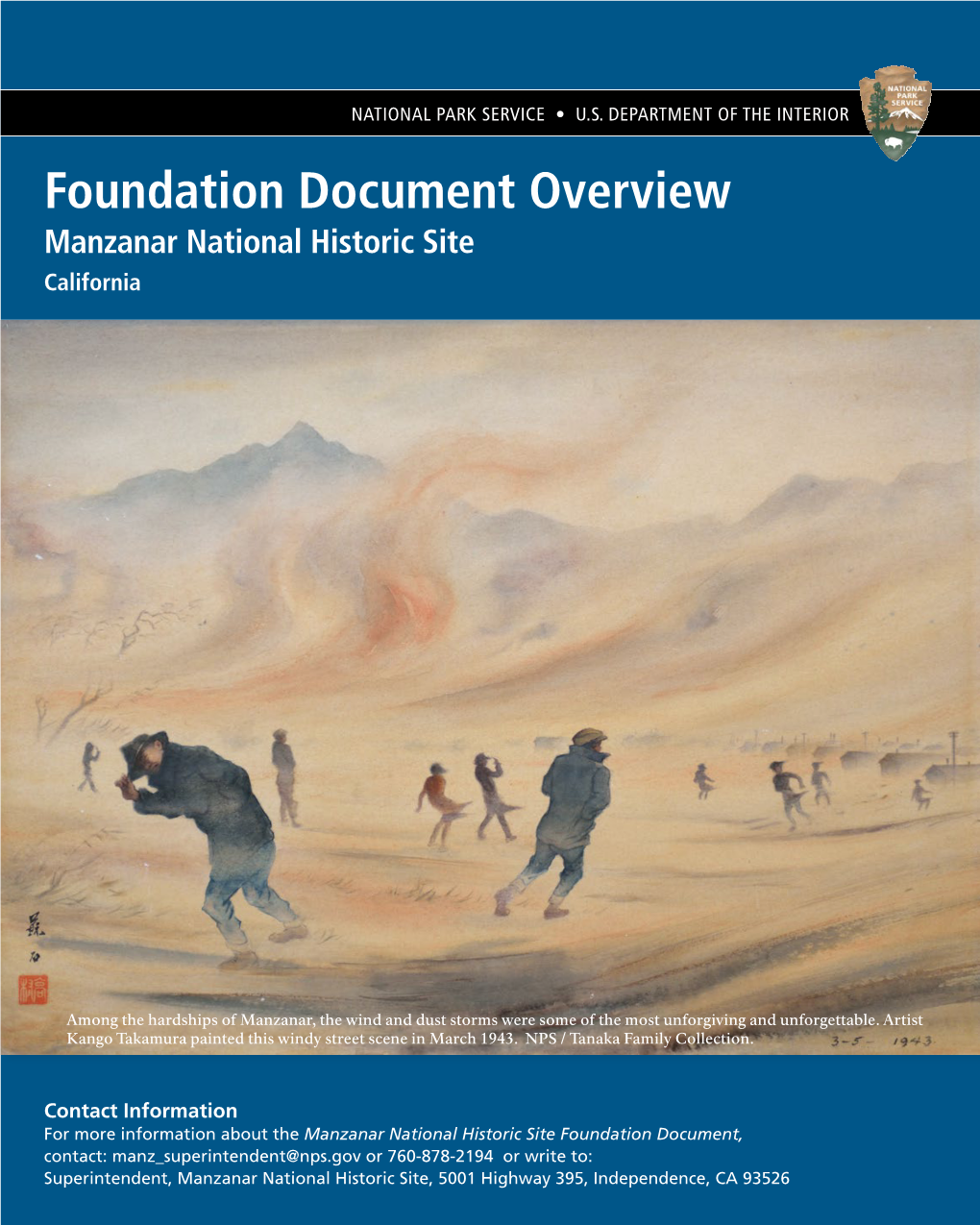 Foundation Document Overview, Manzanar National Historic Site, California