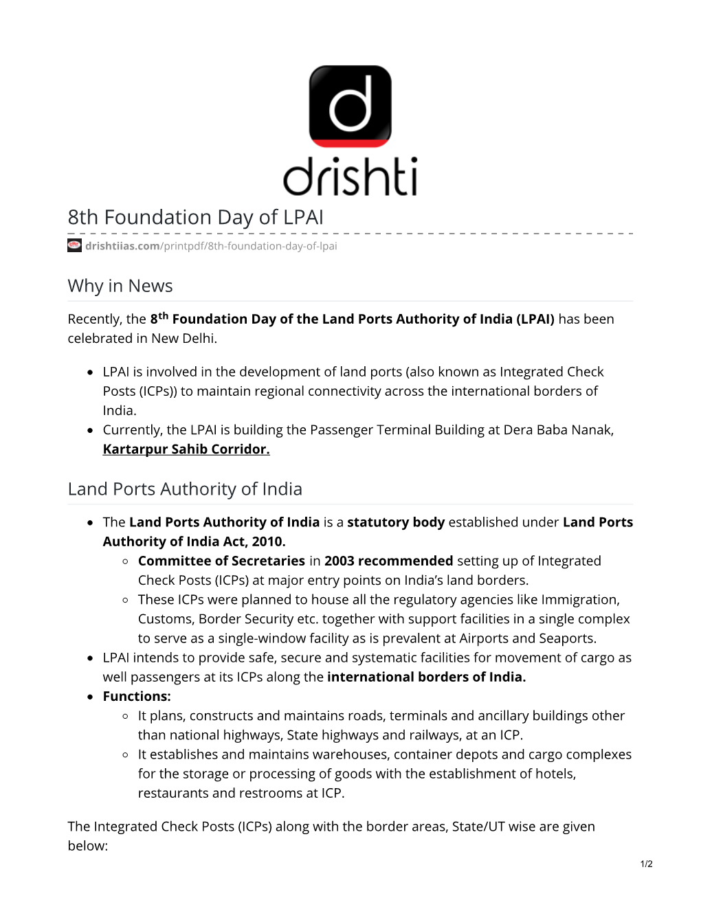 8Th Foundation Day of LPAI