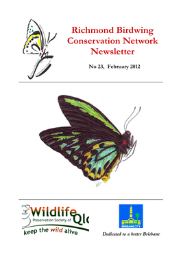Richmond Birdwing Conservation Network Newsletter