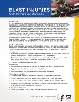 Crush Injury and Crush Syndrome Crush Injury and Crush Syndrome June 2009 Patients Arelikelyto Regainnormalkidneyfunction