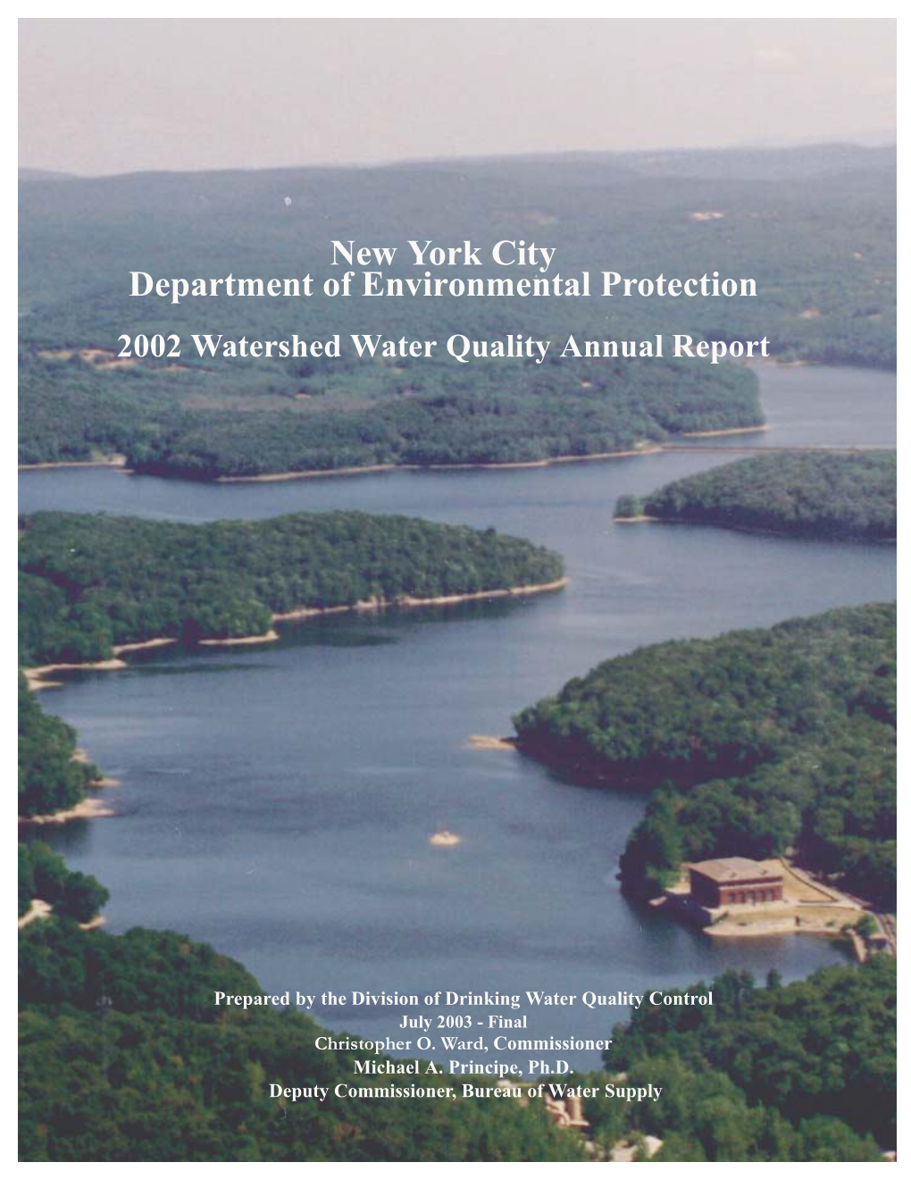 NYC DEP 2002 Watershed Water Quality Annual Report, July 2003