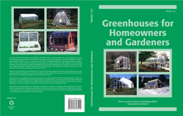 Greenhouses for Homeowners and Gardeners