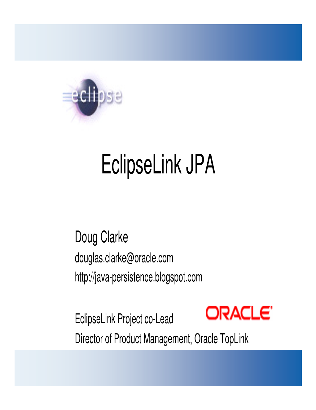 Eclipselink JPA