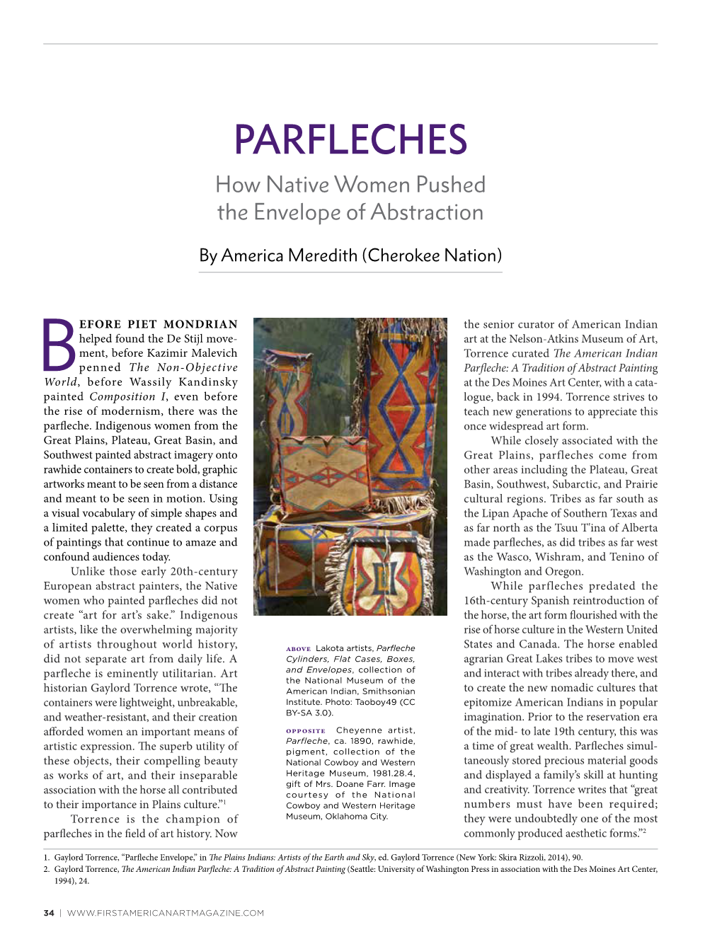 PARFLECHES How Native Women Pushed the Envelope of Abstraction