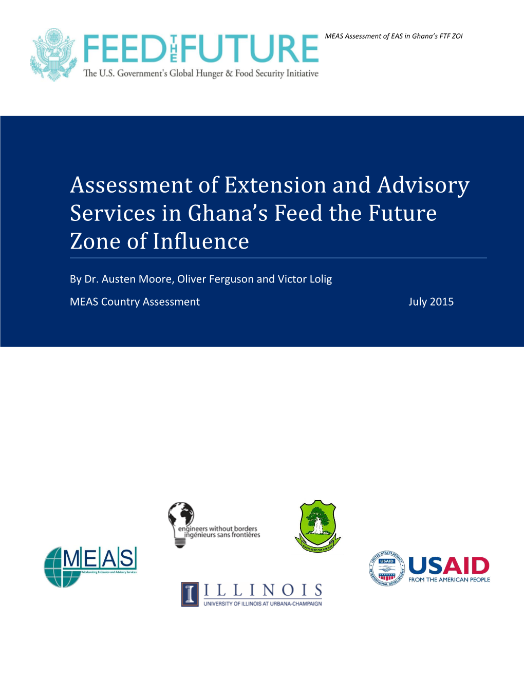 Assessment of Extension and Advisory Services in Ghana's Feed