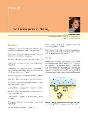 The Endosymbiotic Theory