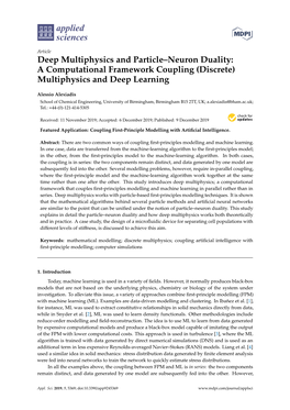 Deep Multiphysics and Particle–Neuron Duality: a Computational Framework Coupling (Discrete) Multiphysics and Deep Learning