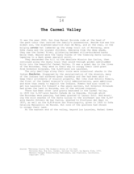 The Carmel Valley