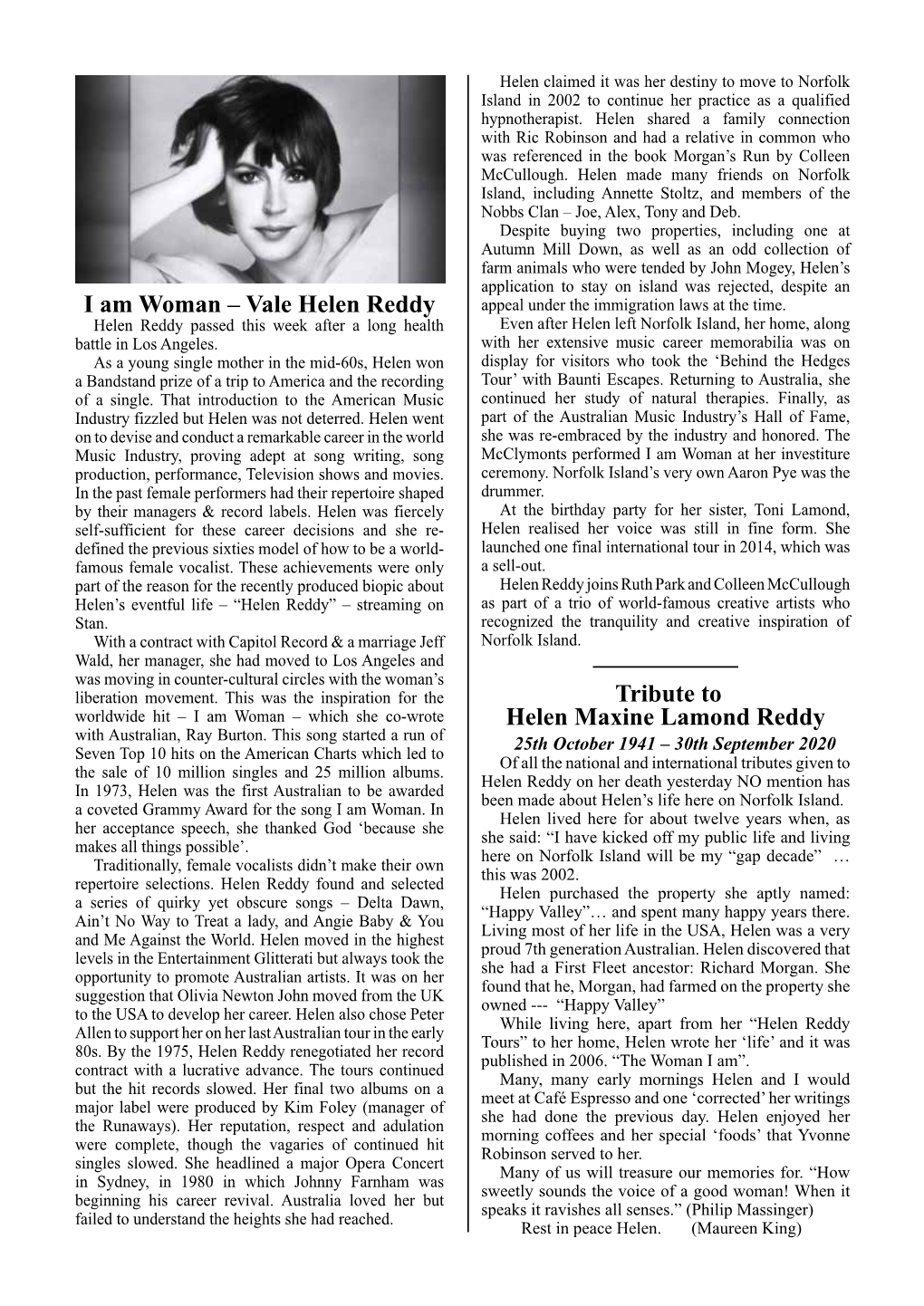 Helen Reddy Appeal Under the Immigration Laws at the Time