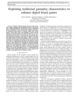 Exploiting Traditional Gameplay Characteristics to Enhance Digital Board Games