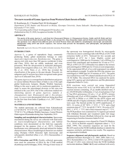 Two New Records of Genus Agaricusfrom Western Ghats Forests of India