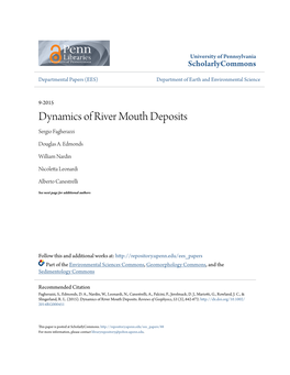 Dynamics of River Mouth Deposits Sergio Fagherazzi