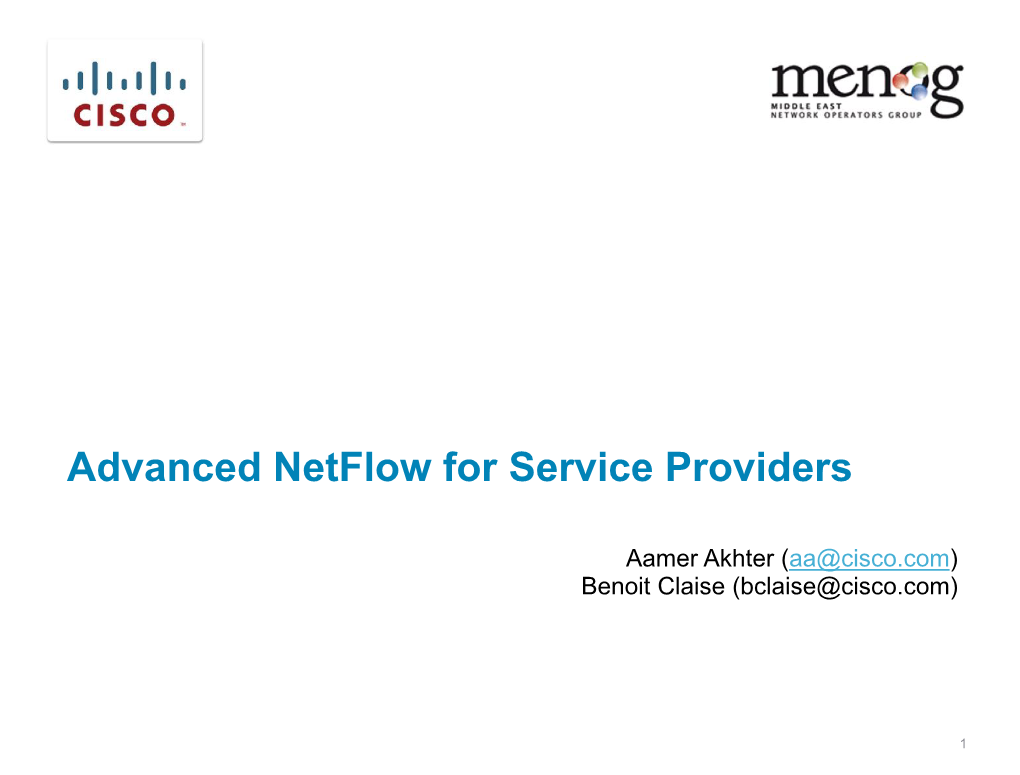 Advanced Netflow for Service Providers