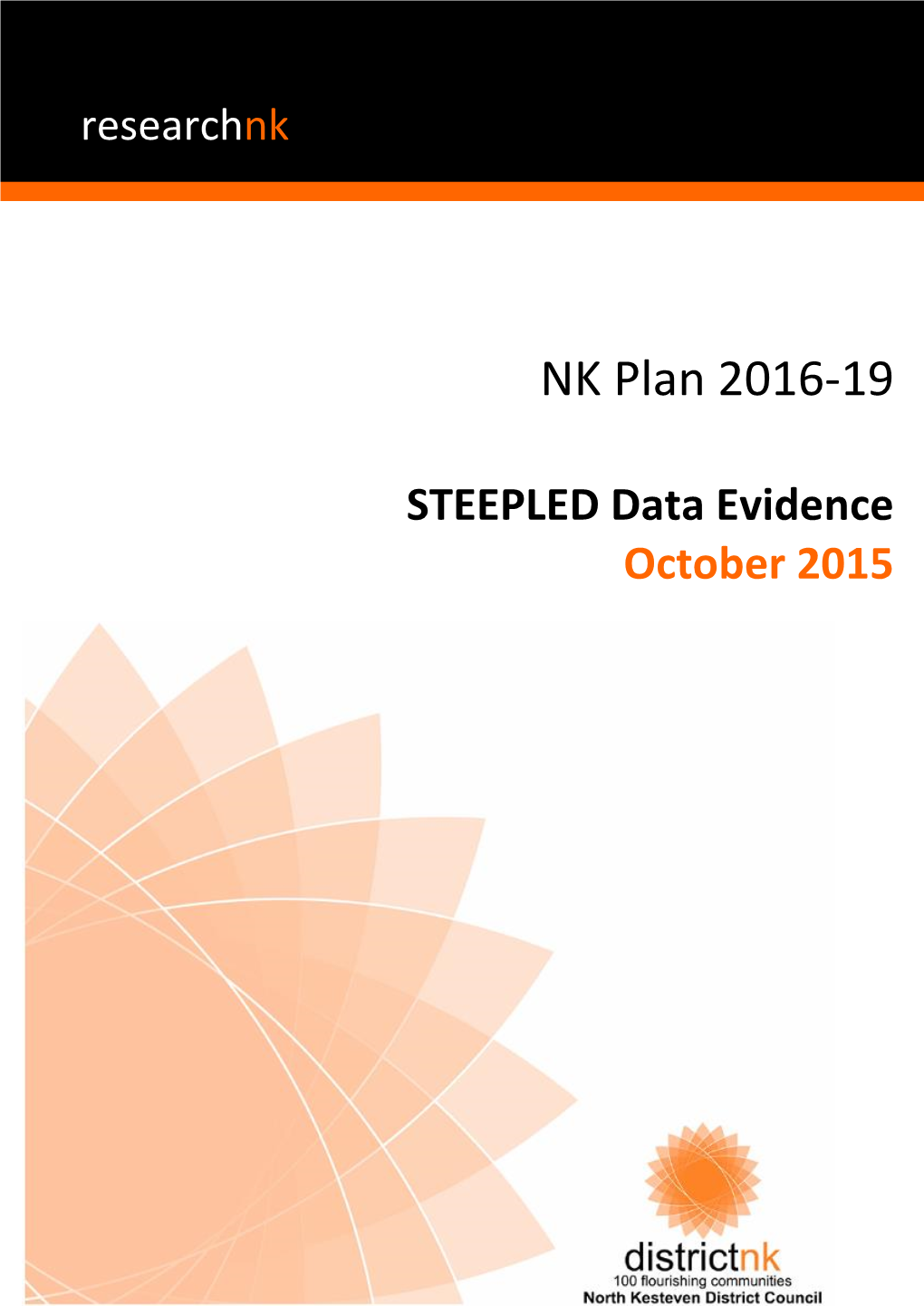 NK Plan 2016-2019 Steepled Data Evidence