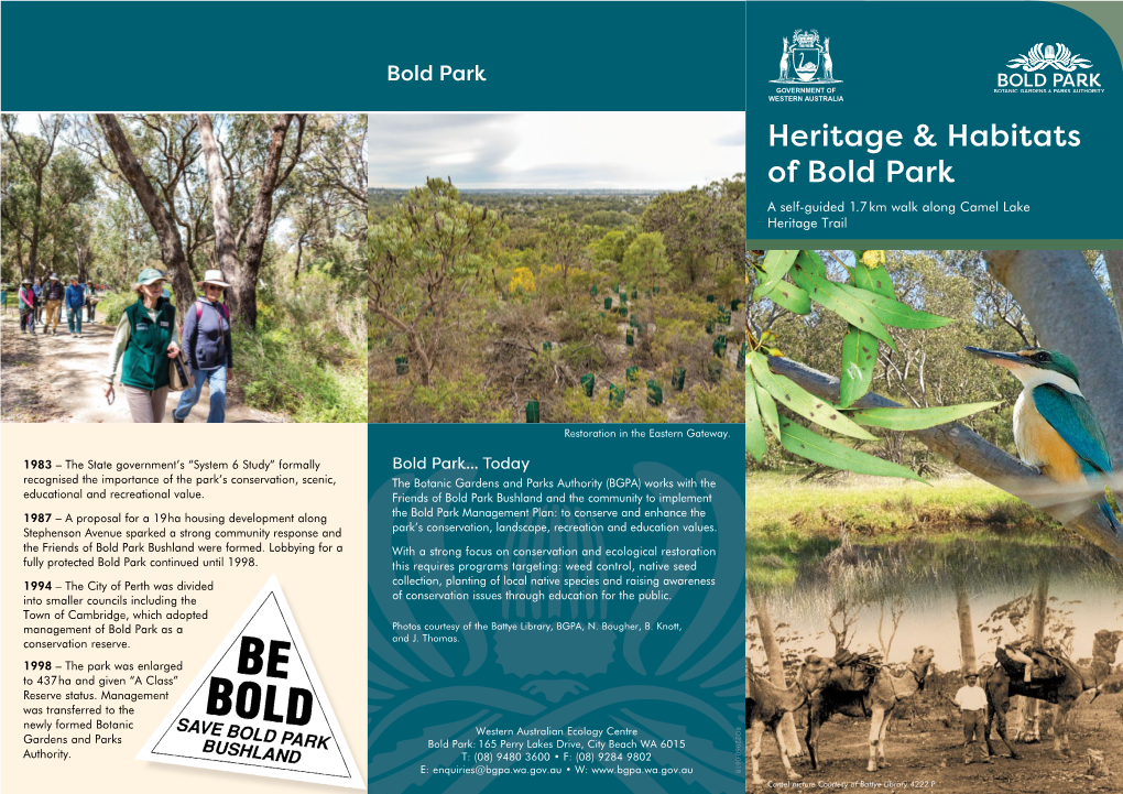 Heritage and Habitats of Bold Park Walk