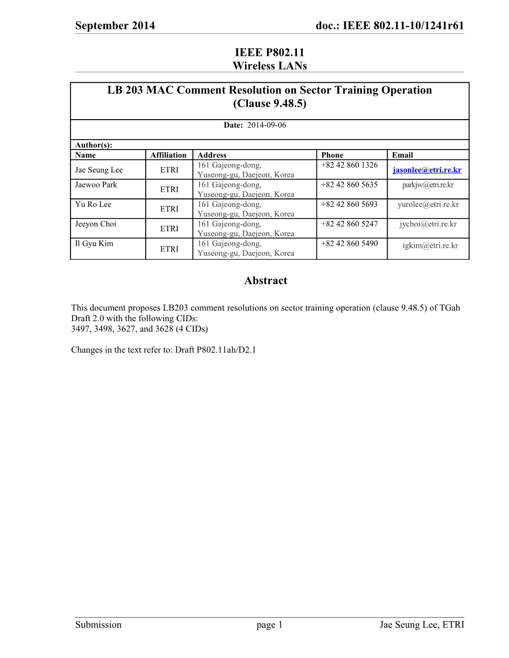 IEEE P802.11 Wireless Lans s55