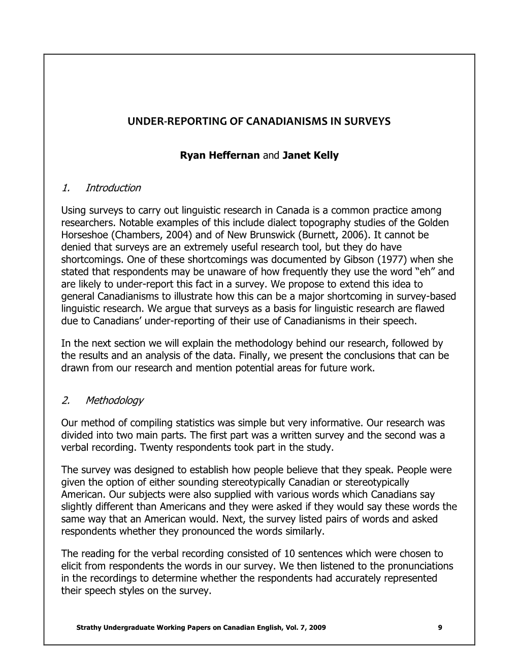 Under-Reporting of Canadianisms in Surveys