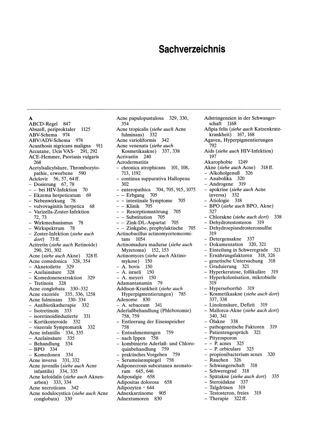 Sachverzeichnis