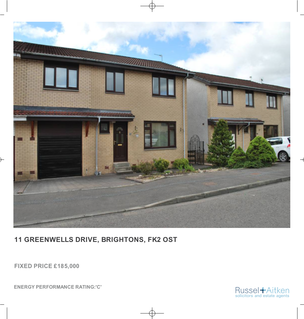 11 Greenwells Drive, Brightons, Fk2 Ost