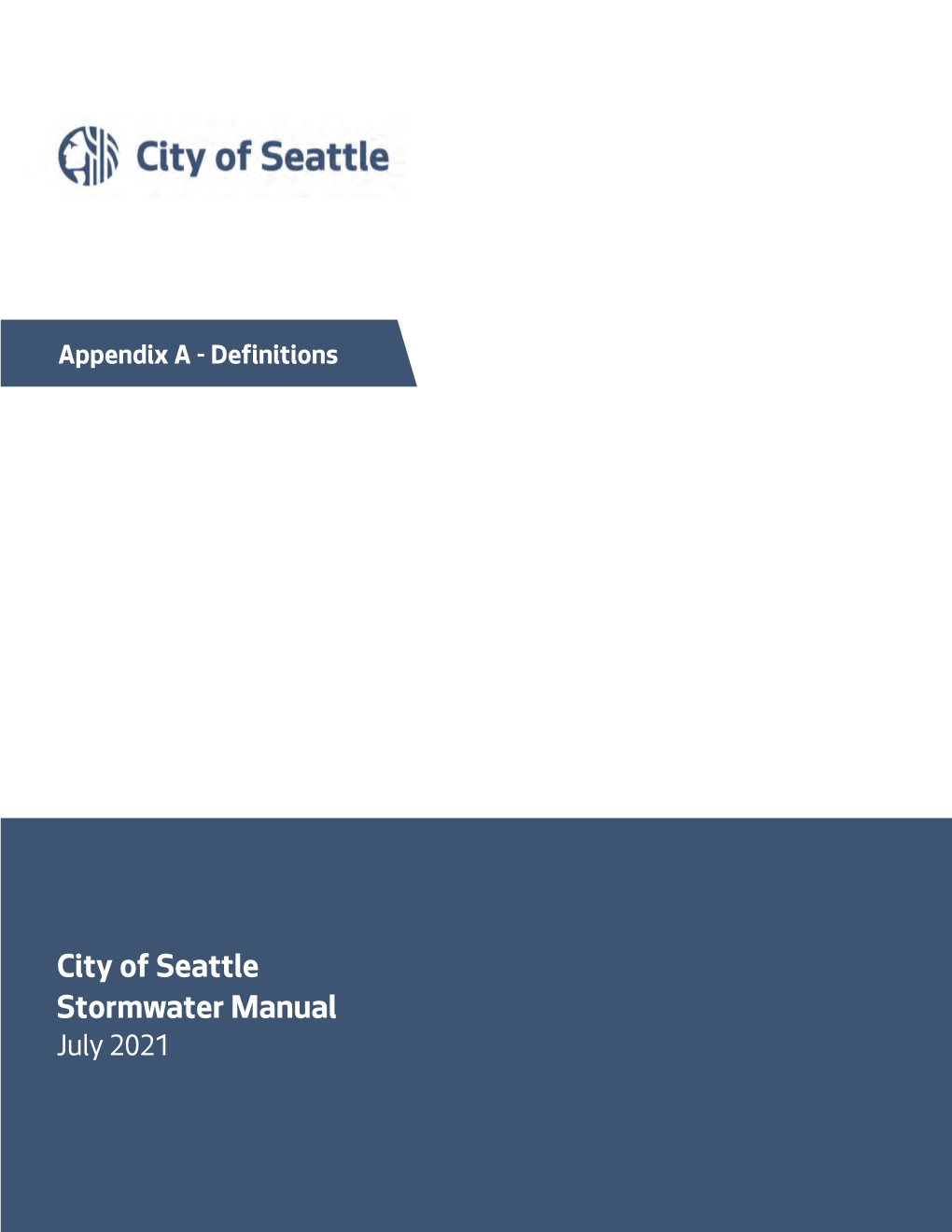 City of Seattle Stormwater Manual