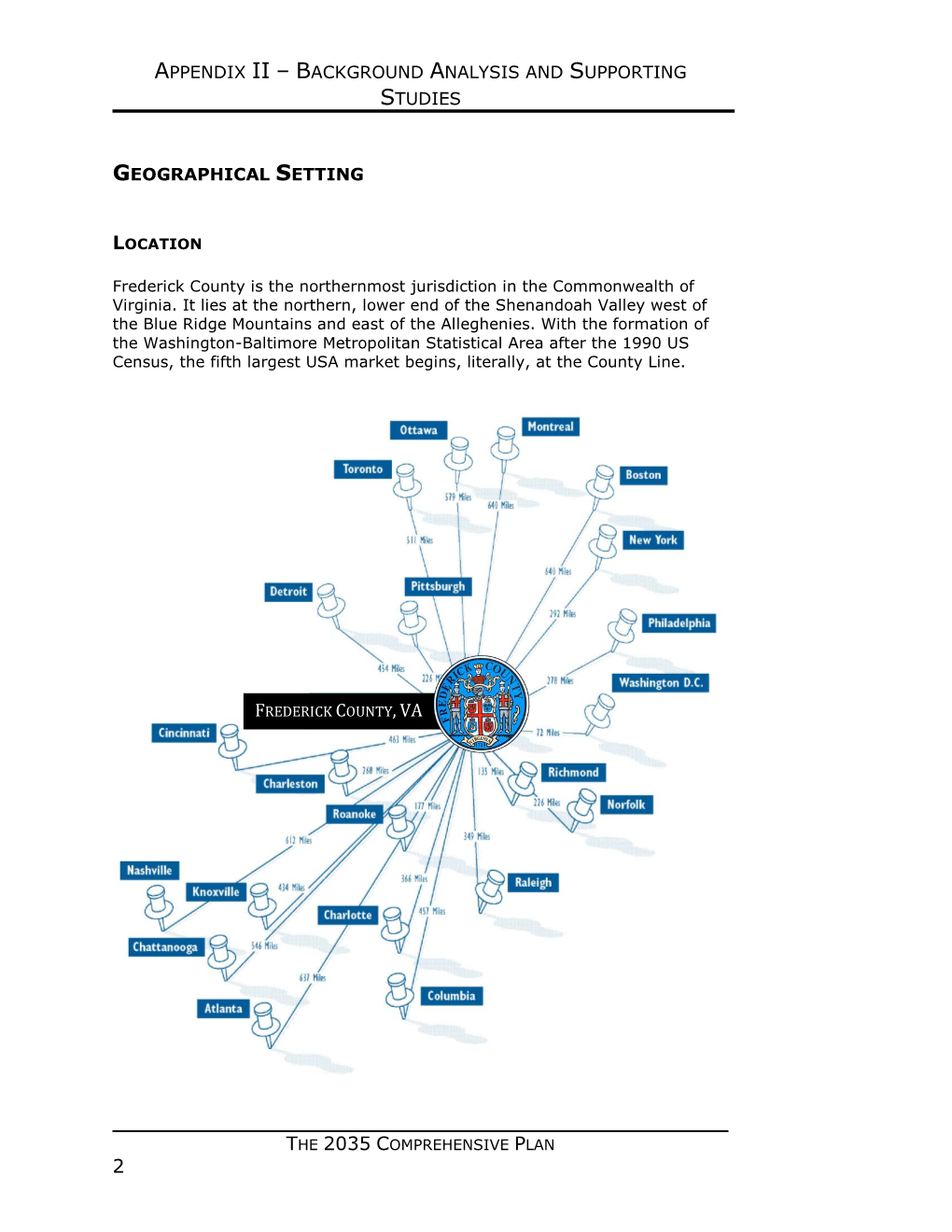 Appendix Ii – Background Analysis and Supporting Studies