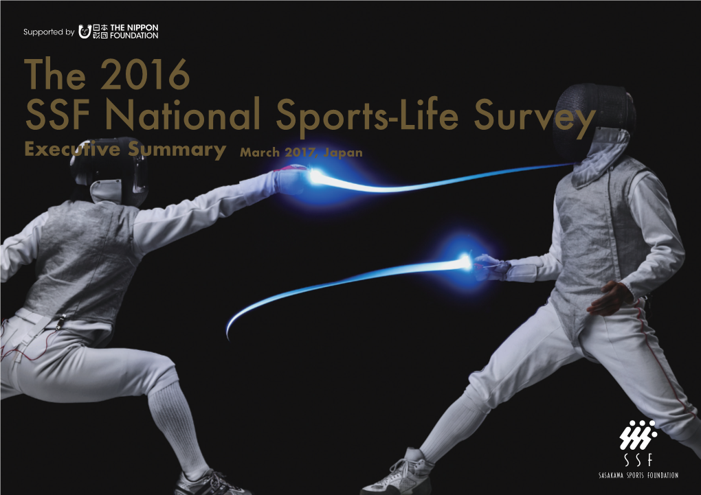 The 2016 SSF National Sports-Life Survey in Japan
