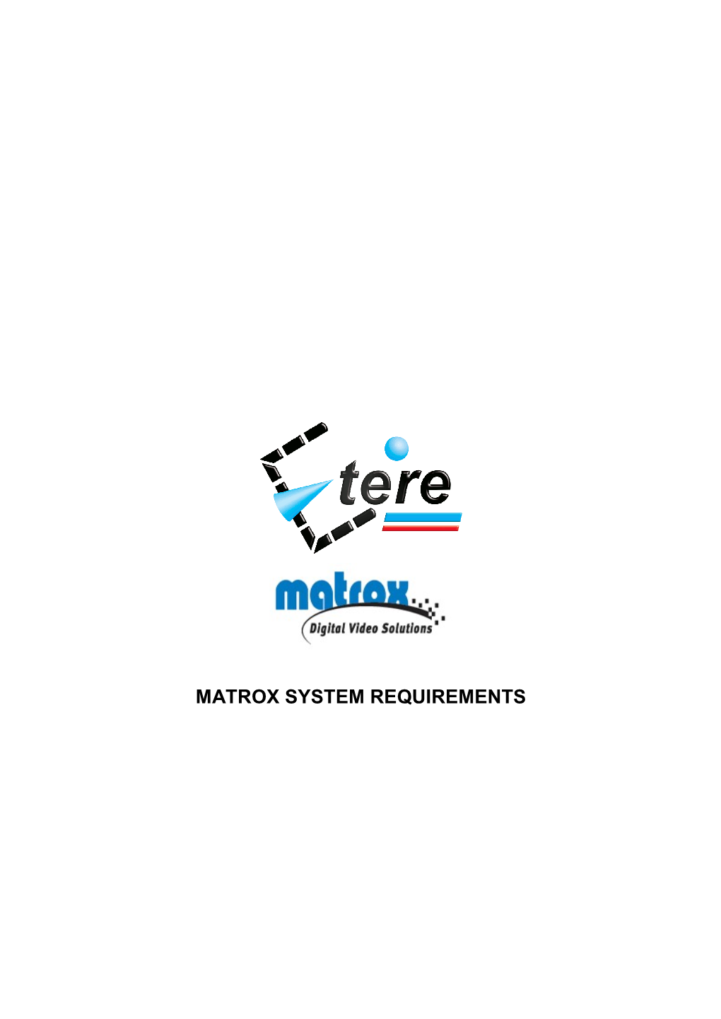 Matrox System Requirements