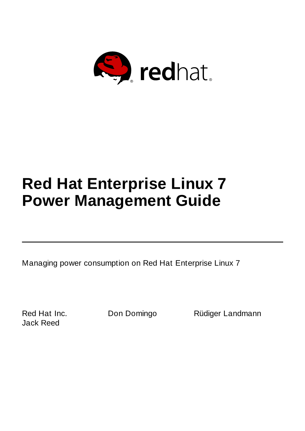 Red Hat Enterprise Linux 7 Power Management Guide