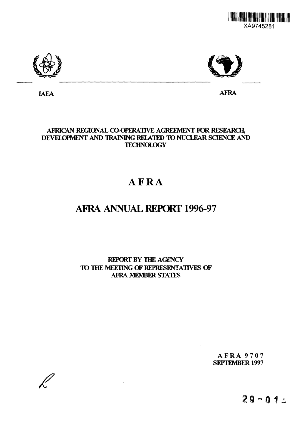 Afra Annual Report 1996-97