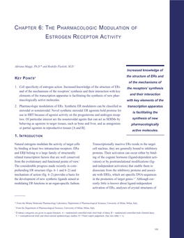 The Pharmacologic Modulation of Estrogen Receptor Activity
