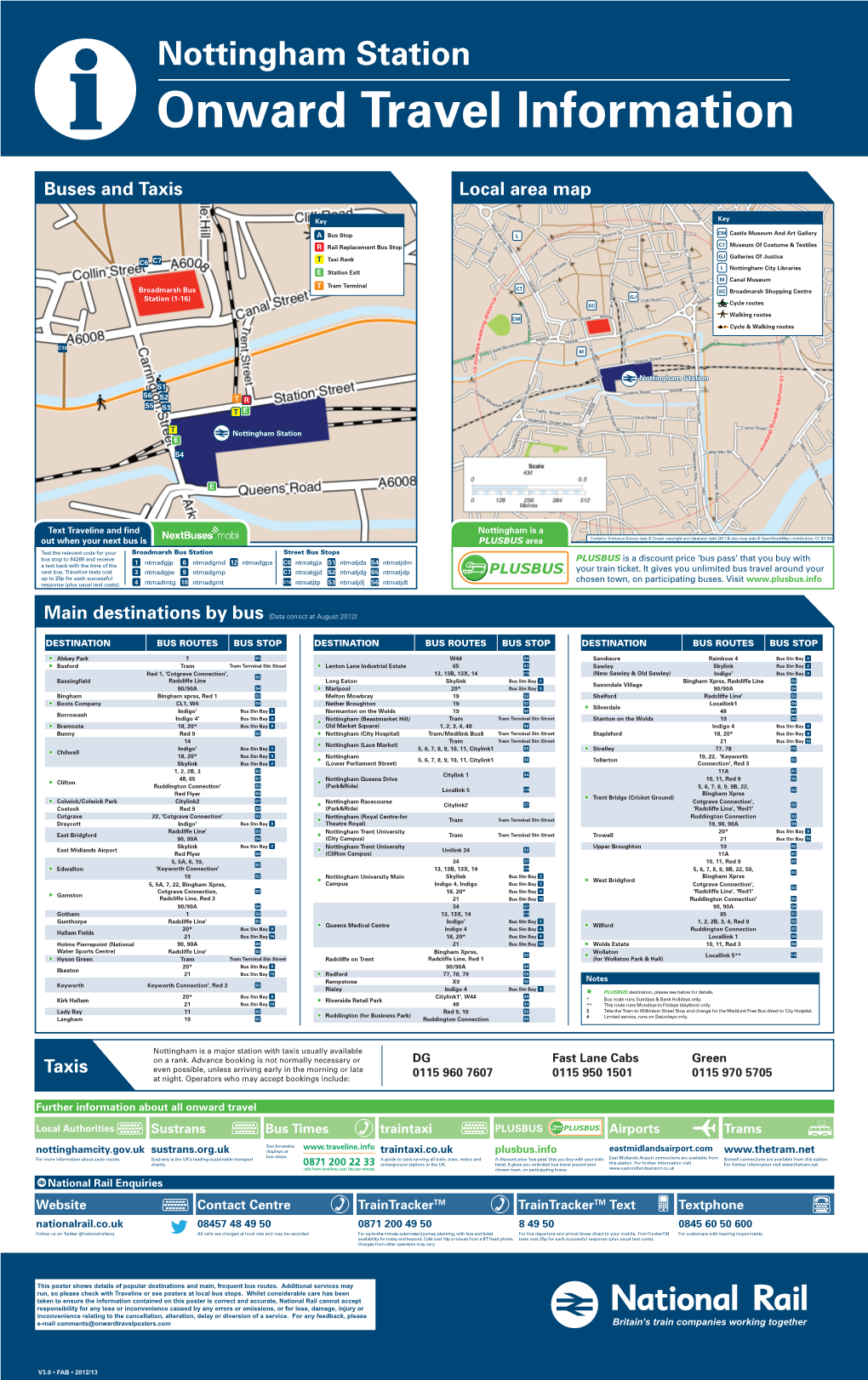 Local Area Map Buses and Taxis Taxis