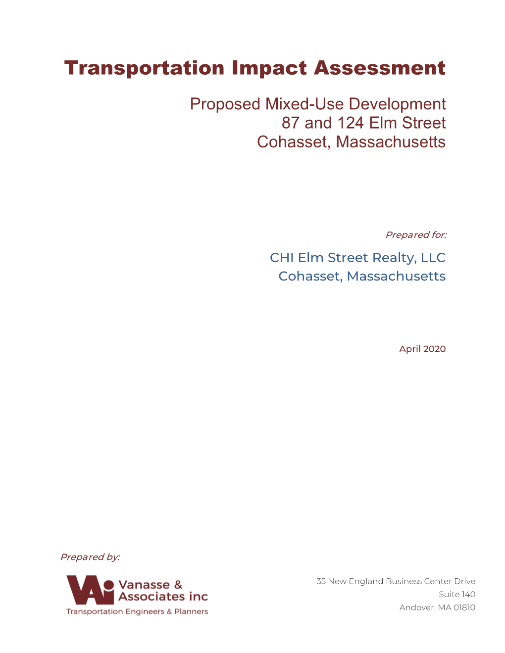 Transportation Impact Assessment