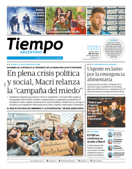 En Plena Crisis Política Y Social, Macri Relanza La