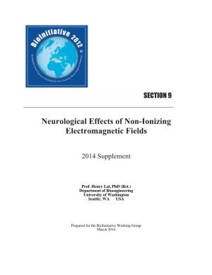 Neurological Effects of Non-Ionizing Electromagnetic Fields