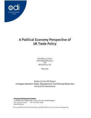 A Political Economy Perspective of UK Trade Policy