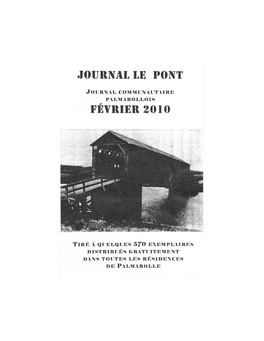 Journal Le Pont Février 2010