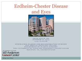 Erdheim-Chester Disease and Eyes