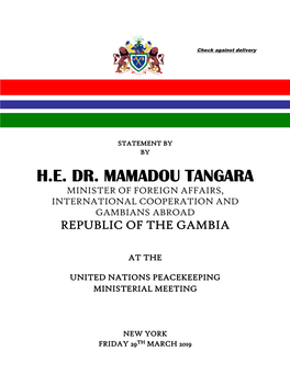 Gambians Abroad Republic of the Gambia