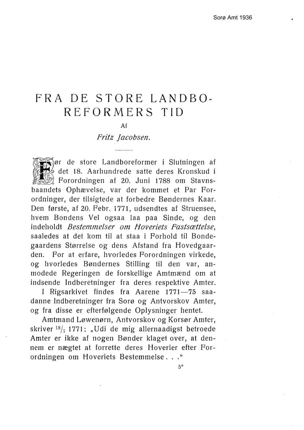 Fra De Store Landbo- Reformers